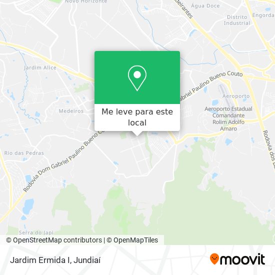 Jardim Ermida I mapa
