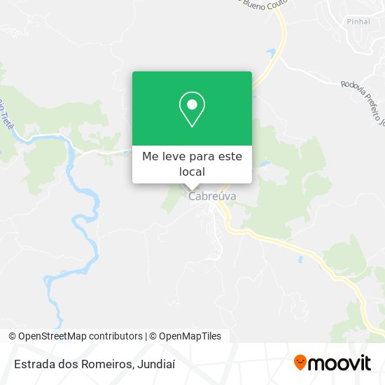 Estrada dos Romeiros mapa