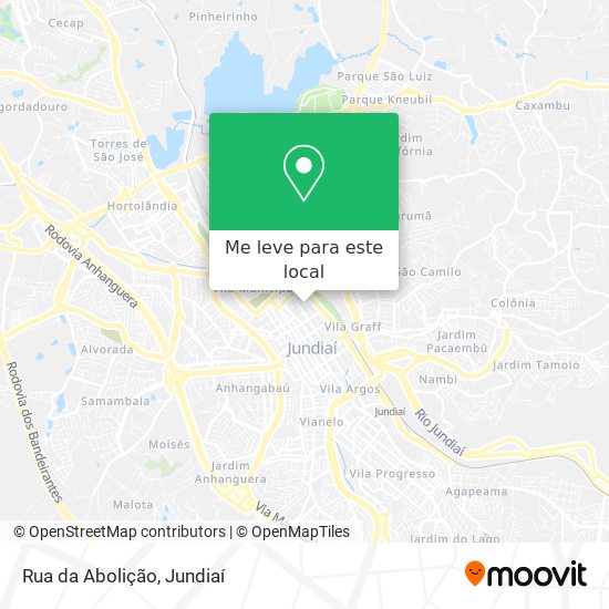 Rua da Abolição mapa