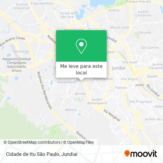 Cidade de Itu São Paulo mapa