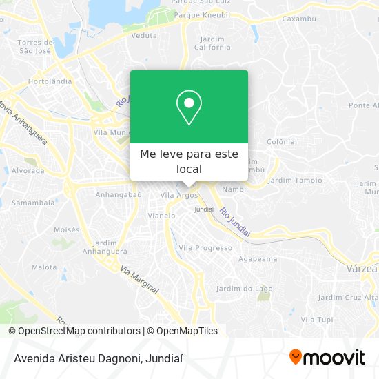 Avenida Aristeu Dagnoni mapa