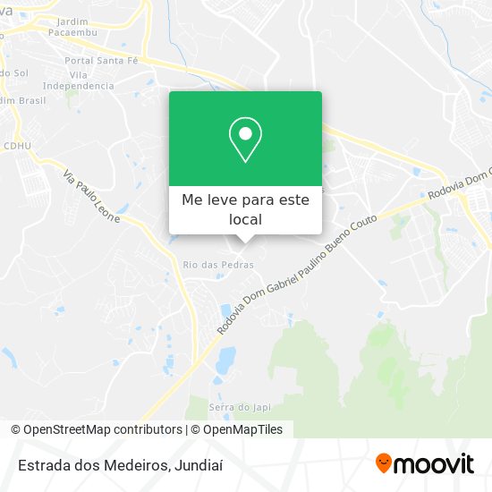 Estrada dos Medeiros mapa