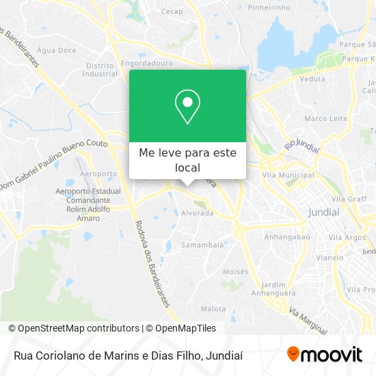 Rua Coriolano de Marins e Dias Filho mapa