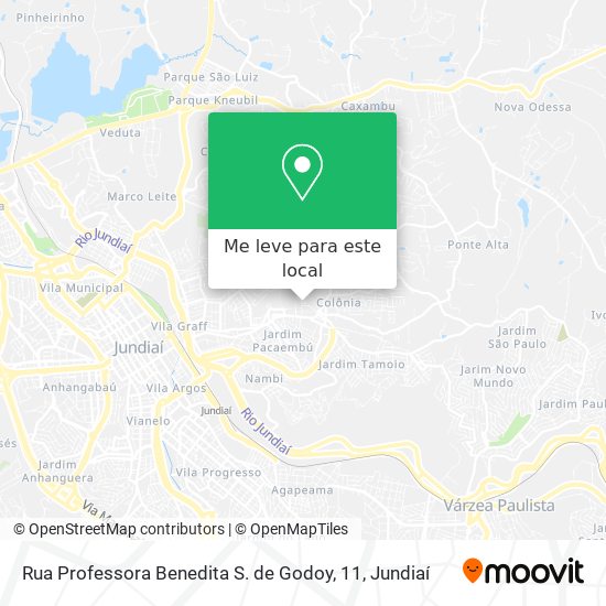 Rua Professora Benedita S. de Godoy, 11 mapa
