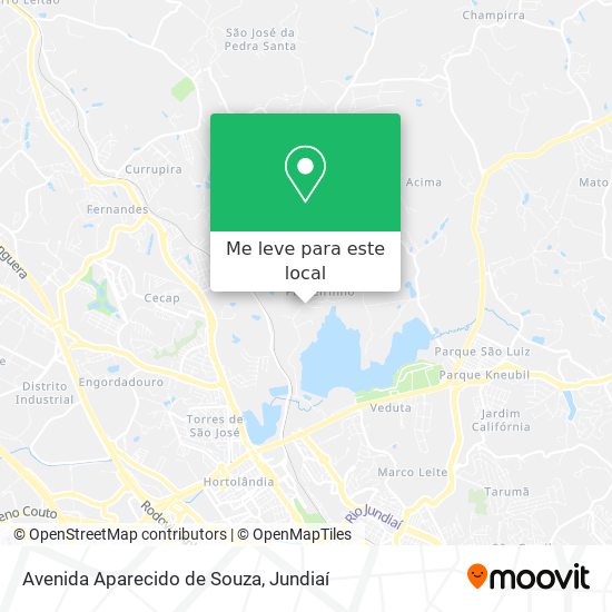 Avenida Aparecido de Souza mapa