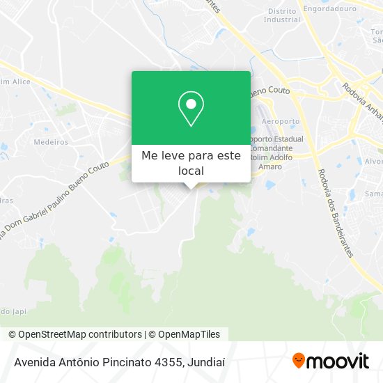 Avenida Antônio Pincinato 4355 mapa