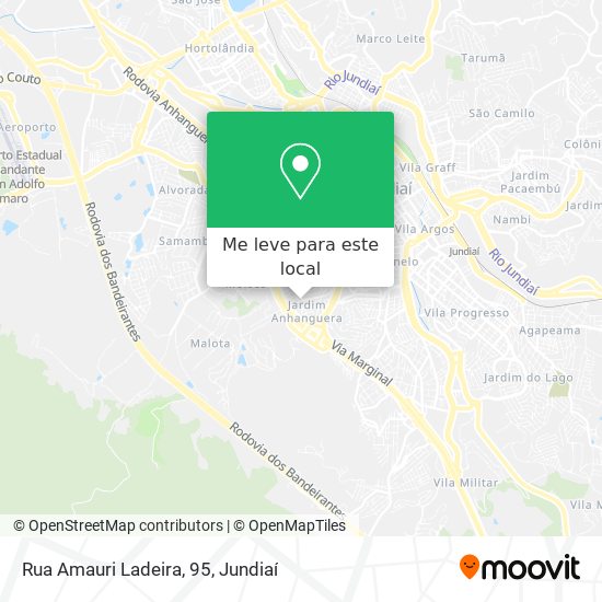 Rua Amauri Ladeira, 95 mapa