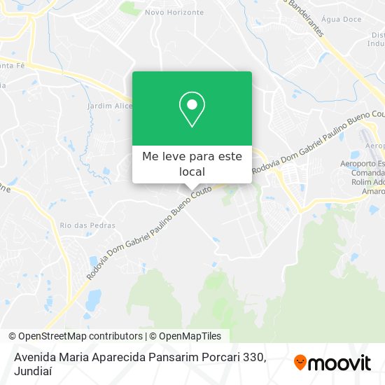 Avenida Maria Aparecida Pansarim Porcari 330 mapa