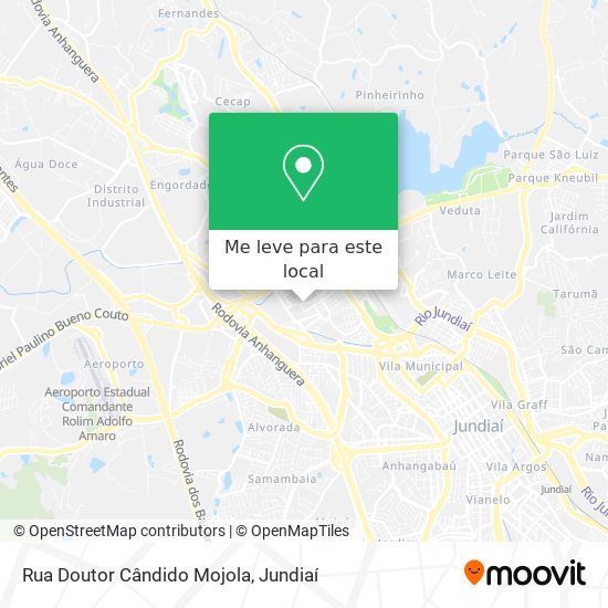 Rua Doutor Cândido Mojola mapa