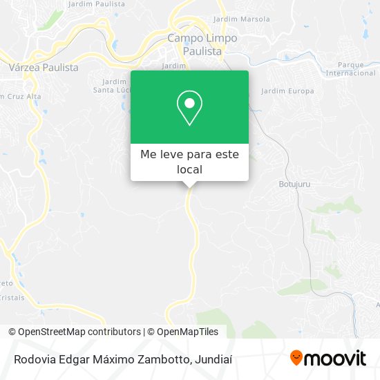 Rodovia Edgar Máximo Zambotto mapa