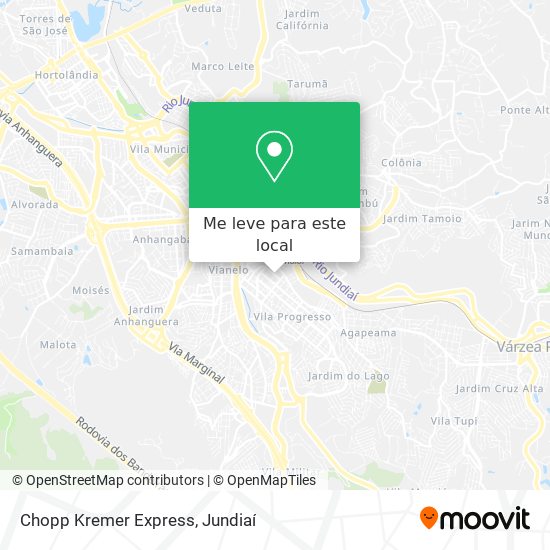 Chopp Kremer Express mapa