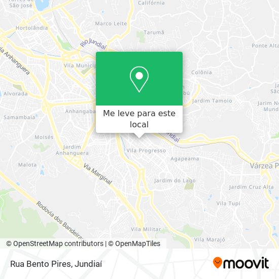Rua Bento Pires mapa