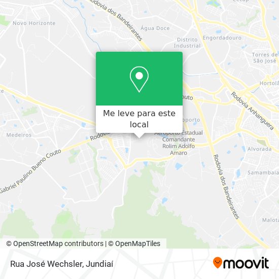 Rua José Wechsler mapa
