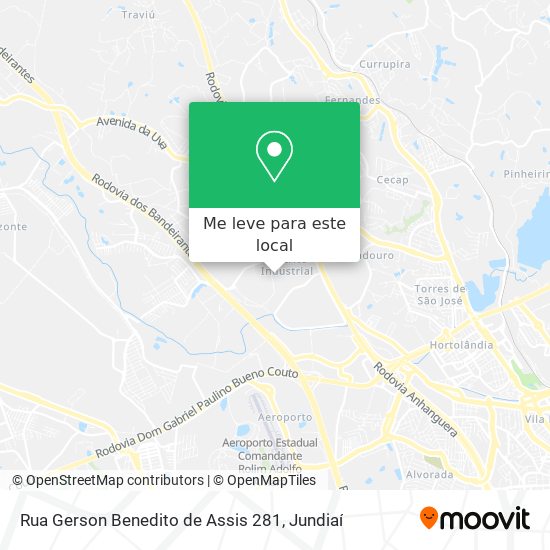 Rua Gerson Benedito de Assis 281 mapa