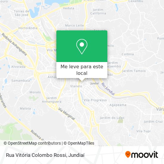 Rua Vitória Colombo Rossi mapa