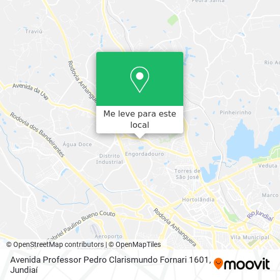 Avenida Professor Pedro Clarismundo Fornari 1601 mapa