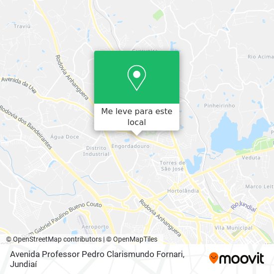 Avenida Professor Pedro Clarismundo Fornari mapa