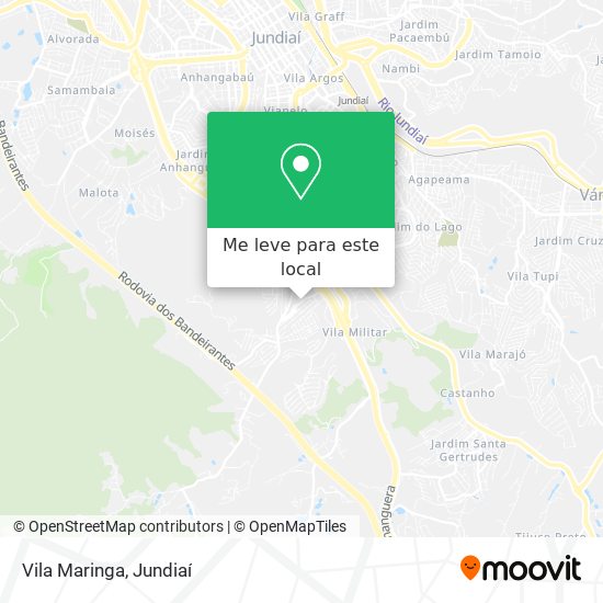 Vila Maringa mapa