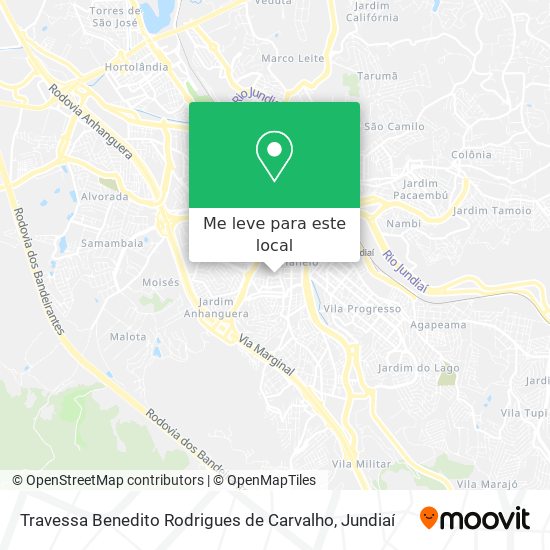 Travessa Benedito Rodrigues de Carvalho mapa