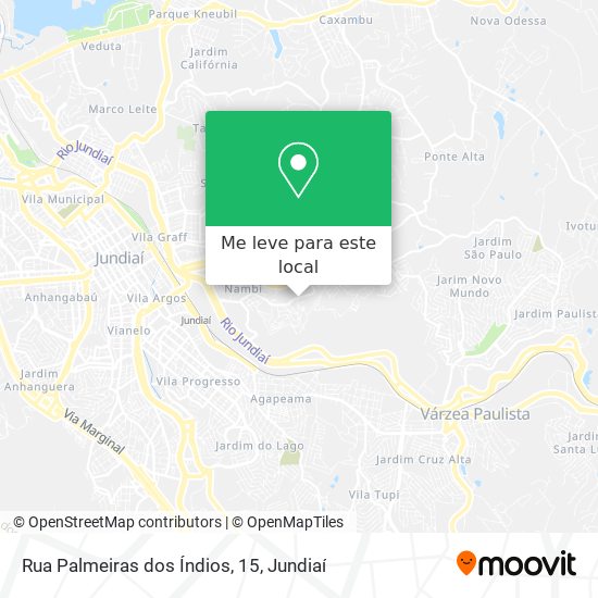 Rua Palmeiras dos Índios, 15 mapa