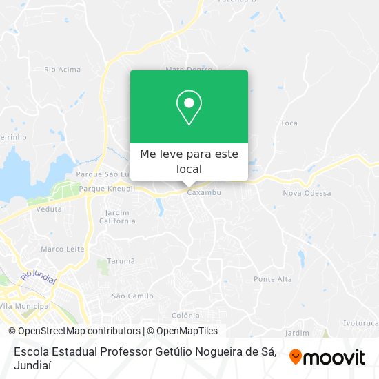 Escola Estadual Professor Getúlio Nogueira de Sá mapa