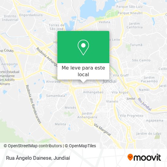 Rua Ângelo Dainese mapa