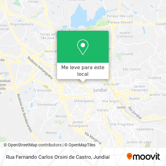 Rua Fernando Carlos Orsini de Castro mapa