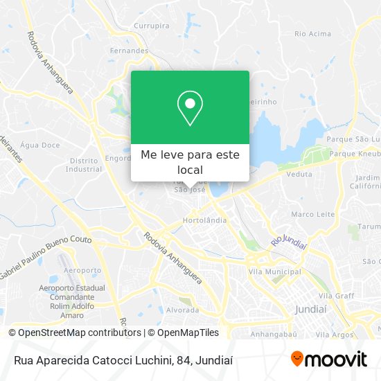 Rua Aparecida Catocci Luchini, 84 mapa