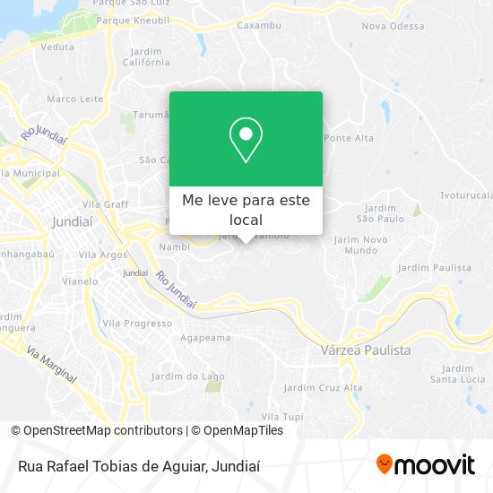 Rua Rafael Tobias de Aguiar mapa