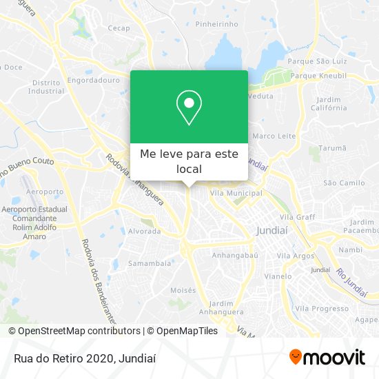Rua do Retiro 2020 mapa