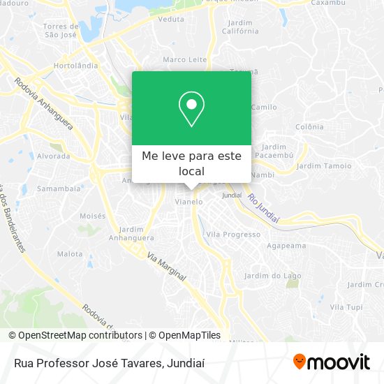 Rua Professor José Tavares mapa