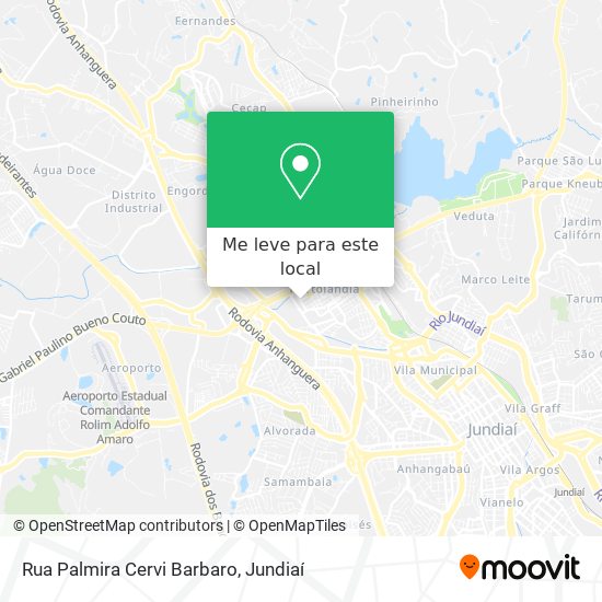 Rua Palmira Cervi Barbaro mapa