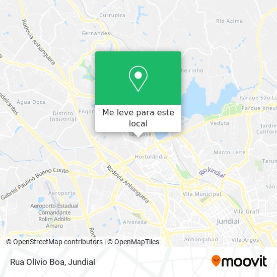 Rua Olívio Boa mapa