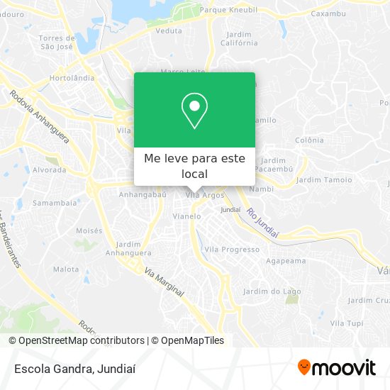 Escola Gandra mapa