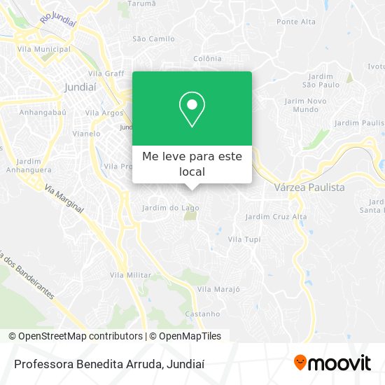 Professora Benedita Arruda mapa