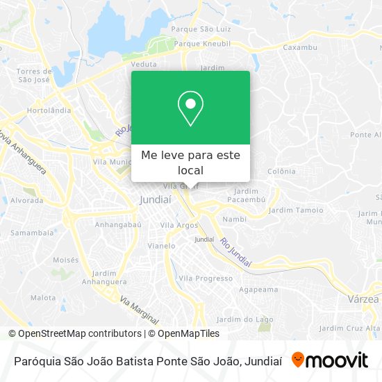 Paróquia São João Batista Ponte São João mapa