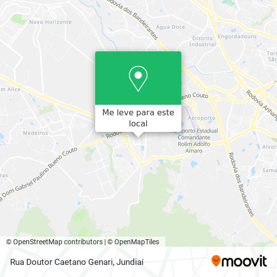 Rua Doutor Caetano Genari mapa