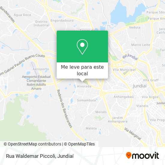 Rua Waldemar Piccoli mapa
