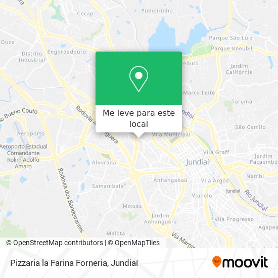 Pizzaria la Farina Forneria mapa