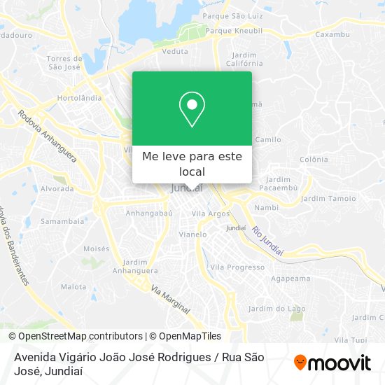 Avenida Vigário João José Rodrigues / Rua São José mapa