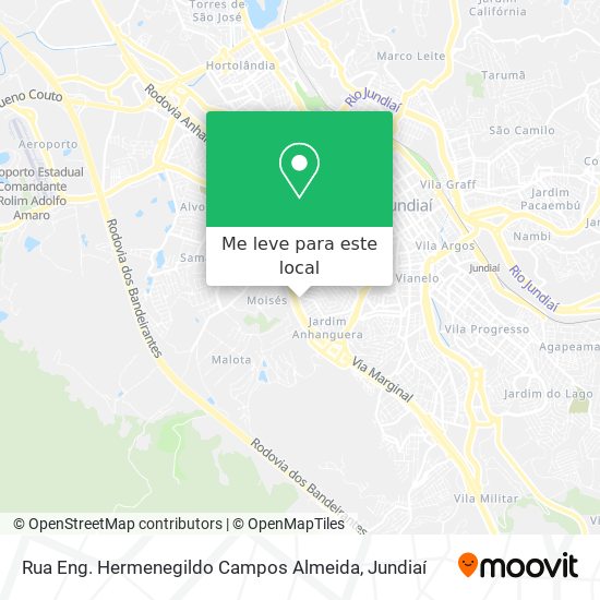 Rua Eng. Hermenegildo Campos Almeida mapa