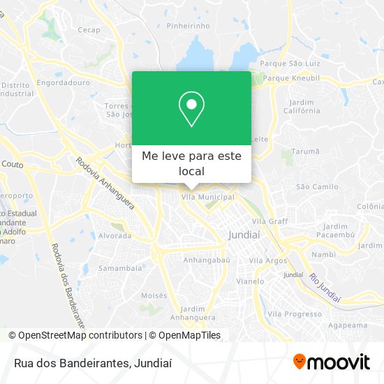 Rua dos Bandeirantes mapa