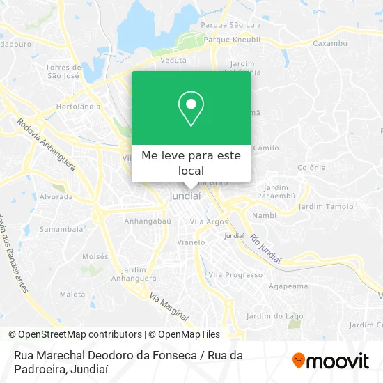 Rua Marechal Deodoro da Fonseca / Rua da Padroeira mapa