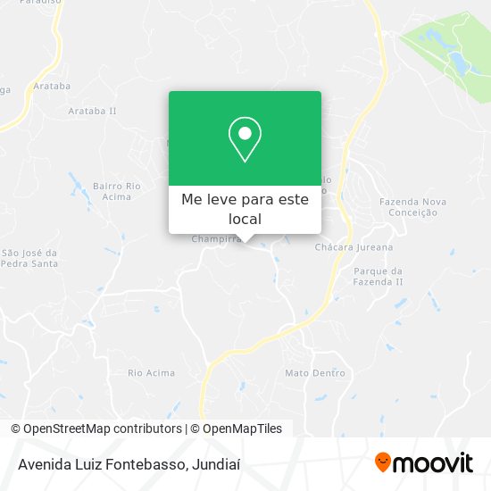 Avenida Luiz Fontebasso mapa