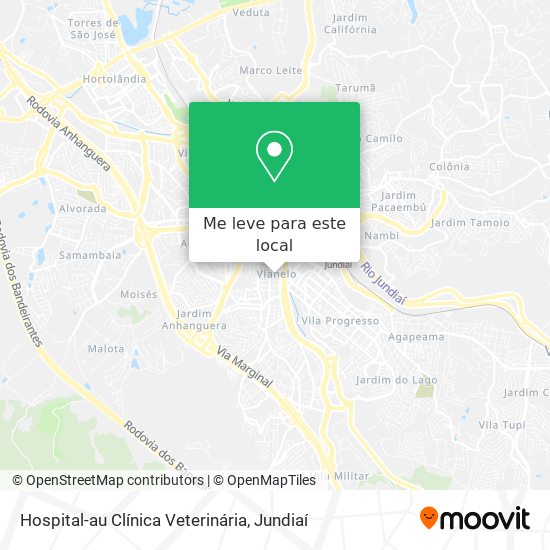 Hospital-au Clínica Veterinária mapa