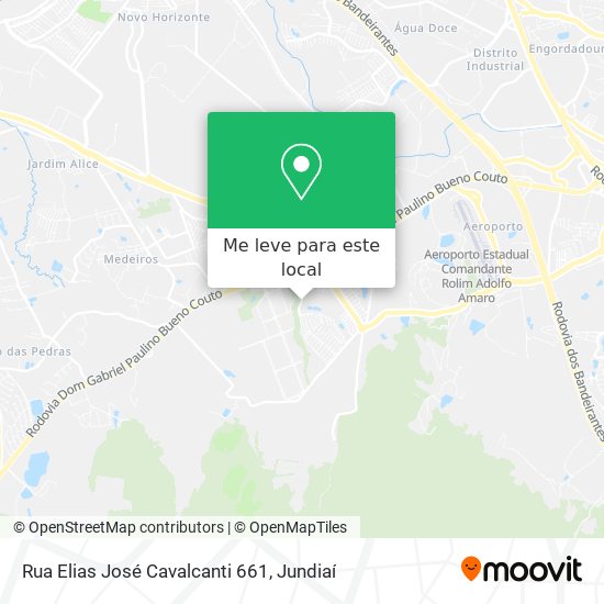 Rua Elias José Cavalcanti 661 mapa