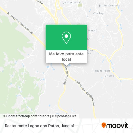 Restaurante Lagoa dos Patos mapa