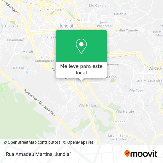 Rua Amadeu Martins mapa