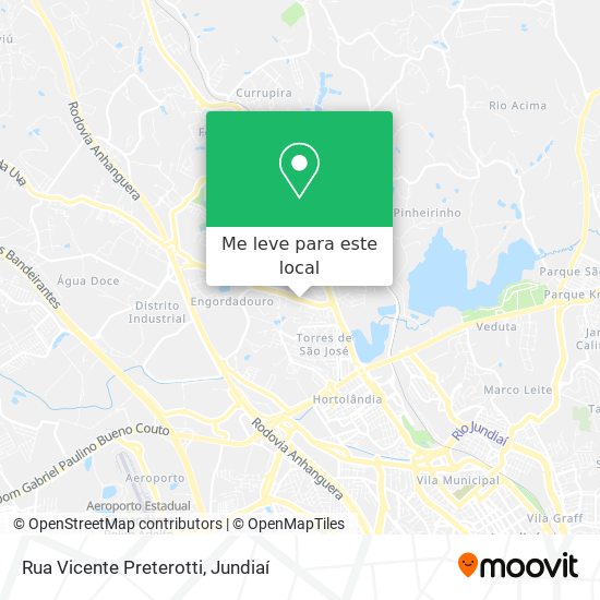 Rua Vicente Preterotti mapa