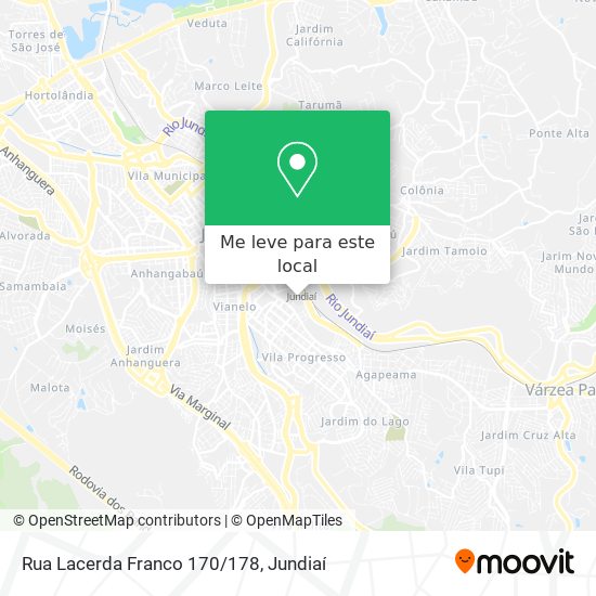 Rua Lacerda Franco 170/178 mapa